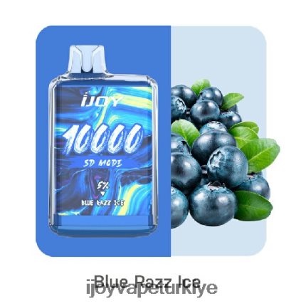 iJOY Bar SD10000 tek kullanımlık 4V44LV162 IJOY Ankara mavi razz buz