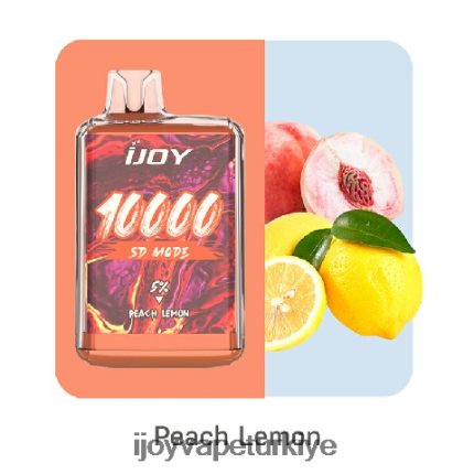 iJOY Bar SD10000 tek kullanımlık 4V44LV168 IJOY Disposable Vape Flavors şeftali limon